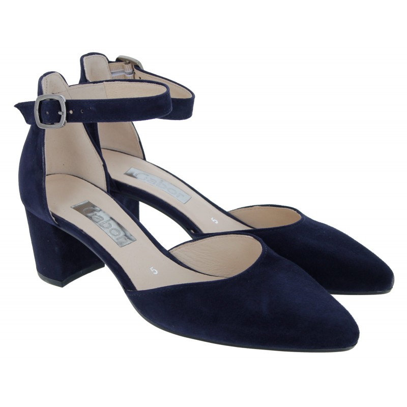 Navy shoes clearance with block heel